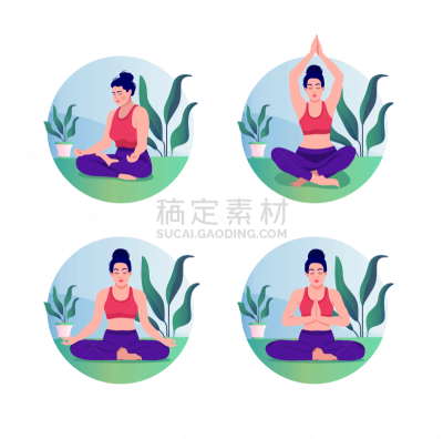瑜伽,自然,动机,自然美,横截面,体操,盘着腿坐,莲花坐式,肖像,细的