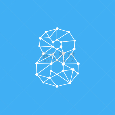 品牌名称,数字8,线条,点连成线,创造力,电子人,商务,几何形状,概念,模板