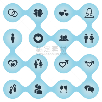 极简构图,计算机图标,新娘,办公室职员,女人,一对,热情,布置,失败