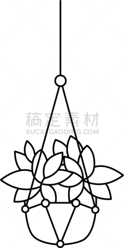 锅,手提篮,式样,自然,华丽的,清新,图像,植物群,枝繁叶茂,装饰