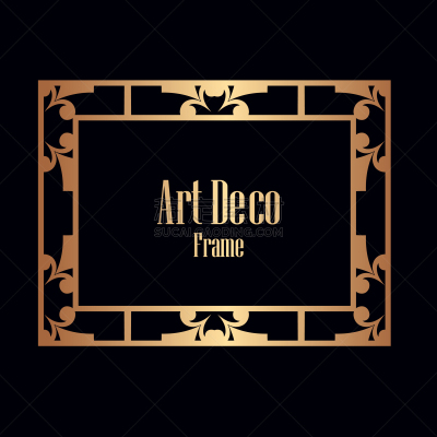 Art Deco风格,国境线,边框,华丽的,请柬,几何形状,华贵,平衡,装饰物,复古