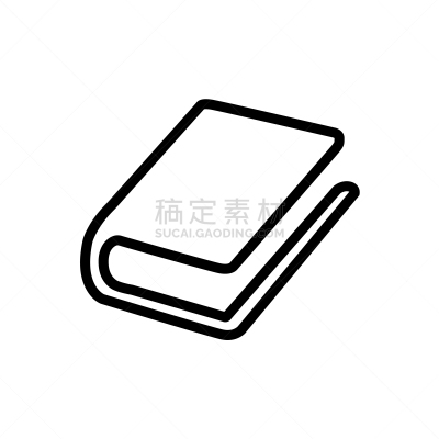 计算机图标,书,分离着色,品牌名称,白色背景,线条