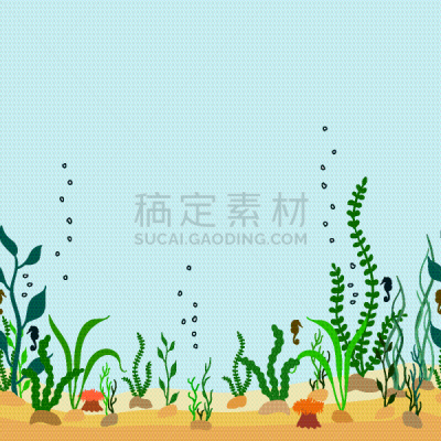 海马,海底,国境线,海草,鸡尾酒,自然,华丽的,图像,海洋,海藻灰