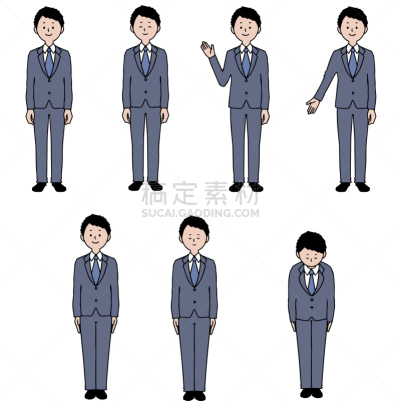 多样,灰色,绘画插图,男人,套装,电子收费系统,商务,用右手,姿态,仅男人