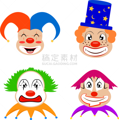 可爱的,小丑,幽默,假发,白昼,怪异,男人,庆祝