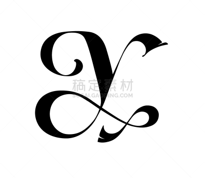 英文字母y,高雅,印有花压字品牌,矢量,商务,哥特式风格,标志,稳定,简单