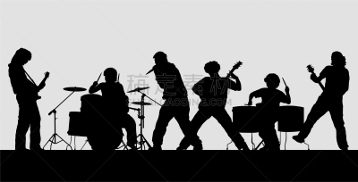 舞台,通俗音乐人,乐队,歌手,轮廓,音乐,事件,人,男人,剪影