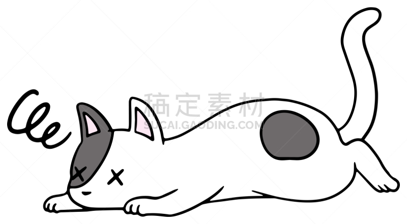 矢量,绘画插图,猫,惊骇,十二生肖,恐怖,简单,动物,宠物商店
