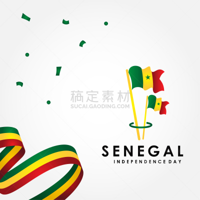 塞内加尔,矢量,美国国庆日,背景,设计