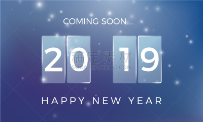 倒计时,2019,新年前夕,雪,钟,节日,计程表,礼物,下雪
