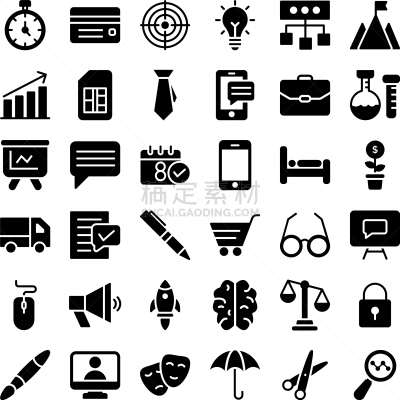 金融,商务,图像,矢量,信用卡,秤,秒表,日历,瞄准,睡觉