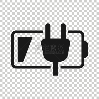 计算机图标,绘画插图,扁平化设计,矢量,锂,电池,能源,分离着色,平坦的,商务