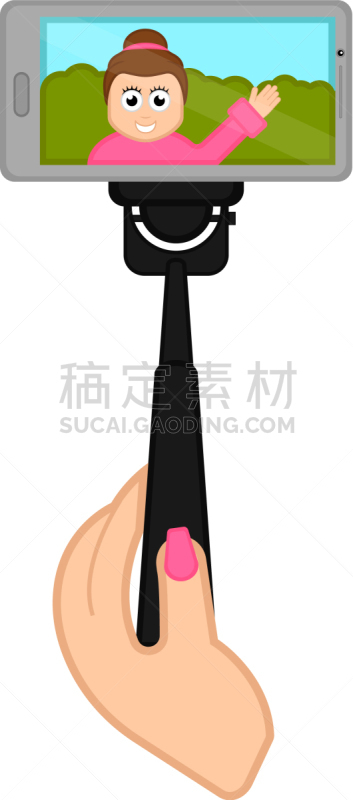 人,相机,肖像,女人,自然美,休闲装,矢量,拍照,取得