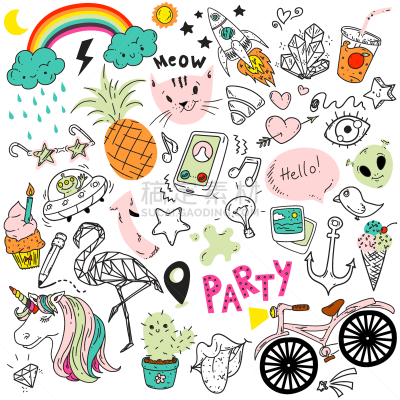 恶作剧,草图,儿童,乱画,创造力,可爱的,铅笔,玩具,画画,自行车