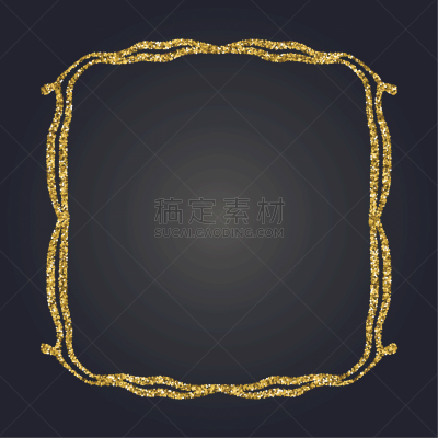 华丽的,新艺术主义,长方形,黄金,请柬,浪漫,模板,闪亮,弯曲,毕业
