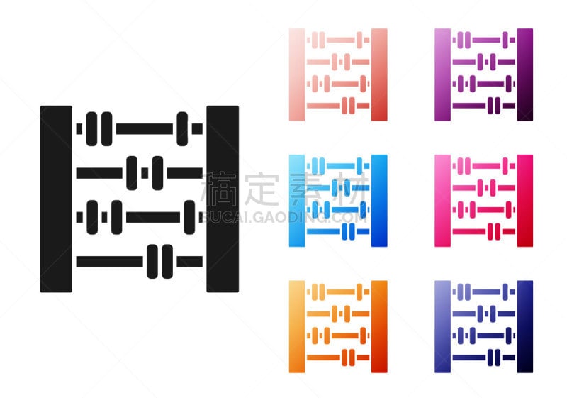 数,绘画插图,符号,数学,矢量,传统,教育,算盘,标志,教育