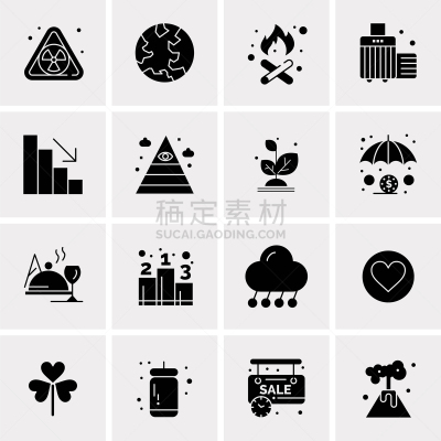 set 16 universal business icons