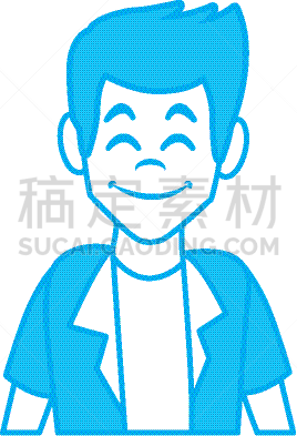 男人,侧面像,卡通,人,可爱的,概念,性格,幽默,商务,图像