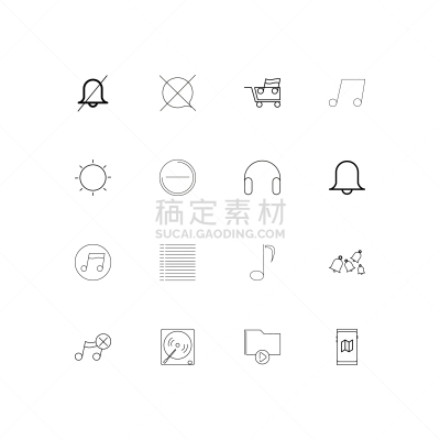 轮廓,直的,音乐,计算机图标,耳机,矢量,音像店,铃,标志,移开