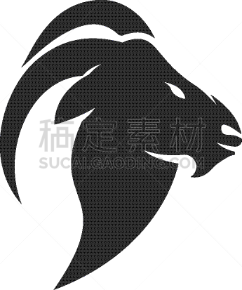 山羊,品牌名称,模板,商务,野生动物,哺乳纲,动物,有角的,剪影