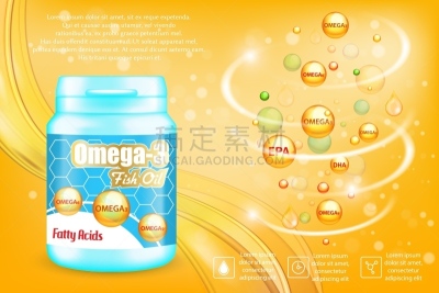 鱼肝油,模板,市场营销,矢量,脂蛋白,酸,商务,健康保健