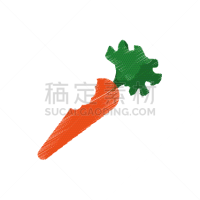 胡萝卜,计算机图标,手工着色,咬一口,轮廓,蔬菜,红色,菜单,去皮的,画画
