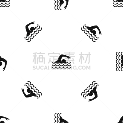 式样,黑色,人,几何形状,图像,壁纸,游泳,重复,蛙泳,仰泳