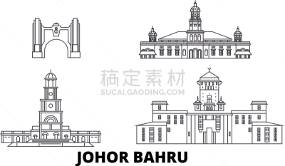 马来西亚,城市天际线,新山,分界线,旅途,商务,名声,云,旅行,布置