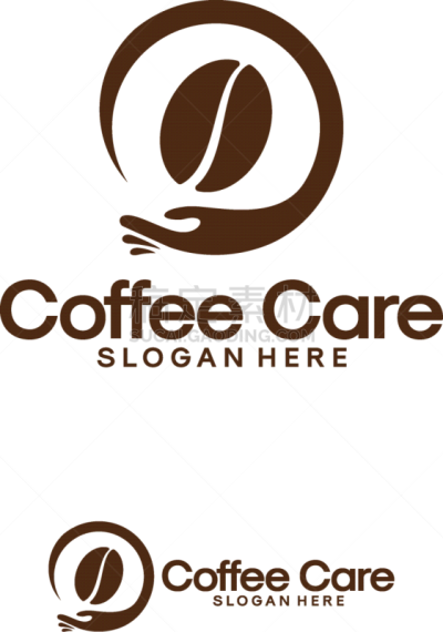 coffee care logo designs coffee bean logo