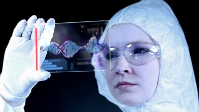 化学实验室的遗传学研究。