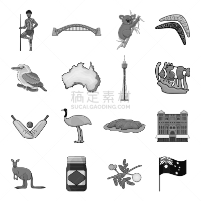 巨大的,澳大利亚,国际著名景点,悉尼,海港,食品,土著人,图像,枝,坐