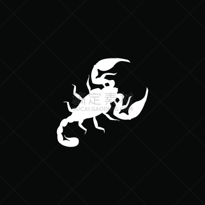 绘画插图,计算机图标,矢量,黑色,扁平化设计,黑色背景,野生动物,蜘蛛纲,天蝎座,动物