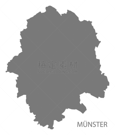形状,街道图,明斯特,银色,分离着色,现代,剪影,设计