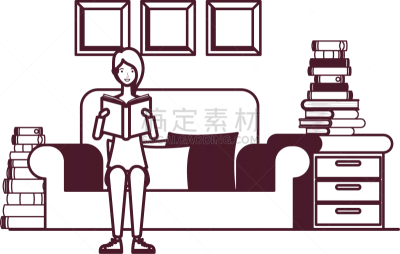 女人,书,生活方式,世界读书日,图书馆,书店,起居室,剪影,叉腰,坐