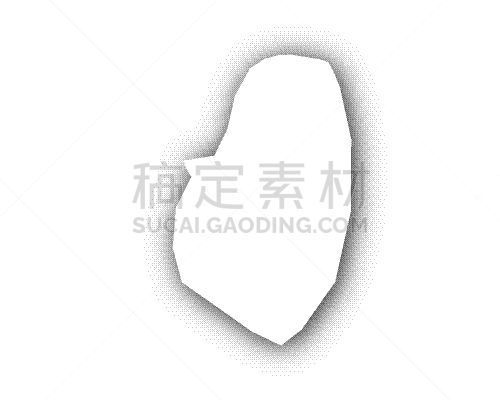 圣文森特和格林纳丁斯,白色,树荫,分离着色,矢量,阴影,梵高,剪影
