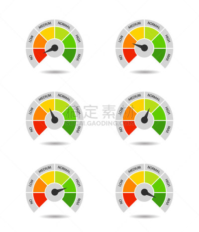 比例,低的,高处,信息图表,红色,计量器,概念,矢量,速度计,仪表盘
