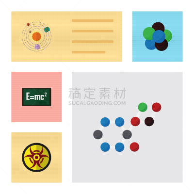 分子,科学,平坦的,爱因斯坦,生物学,理论设计标签,黄色,化学制品,健康保健,生物科技