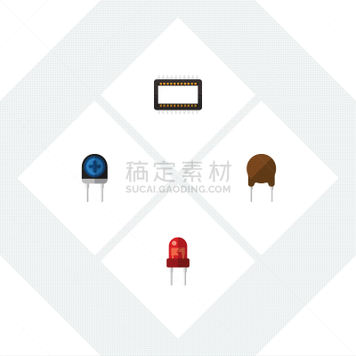 主机,技术,平坦的,图标,数据,电脑芯片,半导体,直的,电阻器,图像