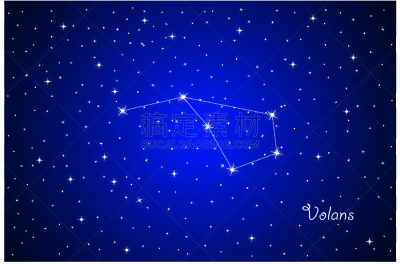 星座,天空,夜晚,秘密,暗色,景观设计,飞鱼,自然美,背景,绘画插图