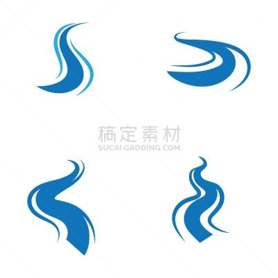 河流,绘画插图,矢量,图标,式样,清新,环境,英文字母s,英文字母r,雪