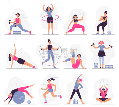 woman sport activities beautiful young woman do