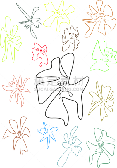 细菌,式样,讽刺漫画,剂量,平视角,擤鼻子,丑陋,有疣的,癌症,性格