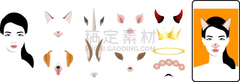 自拍,蜘蛛网,拟人,分离着色,可爱的,肖像,图像,猫,狗,性格