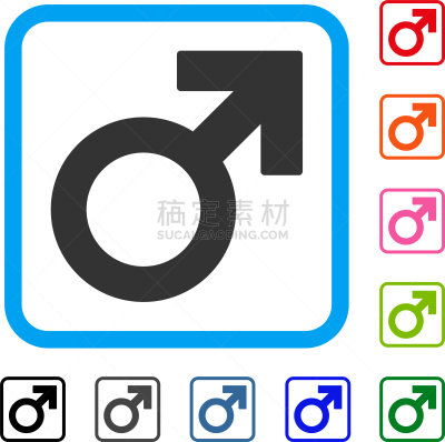 边框,计算机图标,男性标志,成年的,男人,长方形,力量,勃起,生长