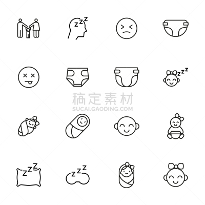 符号,儿童,线条,溢价,可爱的,泰迪熊,尿布,食品,喂养,爱