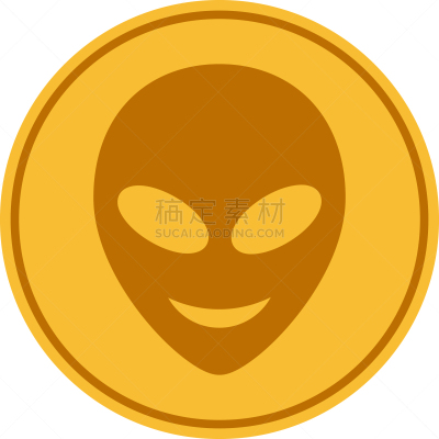 黄金,外星人,幸福,人的头部,黄色,代币,太空,表现积极,图像