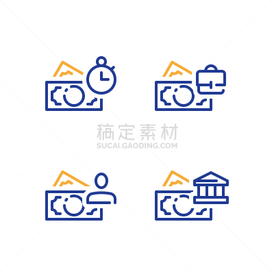 贷款,金融,一年生植物,线条,帐单,顾客,轮廓,股票,符号,图标集