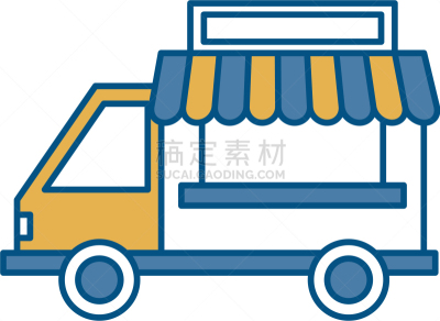 快餐车,图标,商务,业主,商务人士,建筑外部,外立面,清新,概念,城镇