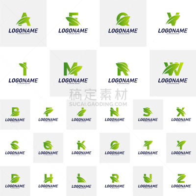 品牌名称,自然,概念,叶子,字体,生物学,商务,清新,设计,布置