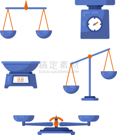 个性,秤,扁平化设计,天秤座,商务,计算机,布置